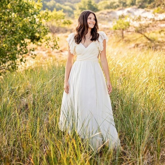 Altar'd State Ivory Maxi Dress - Picture 11 of 12